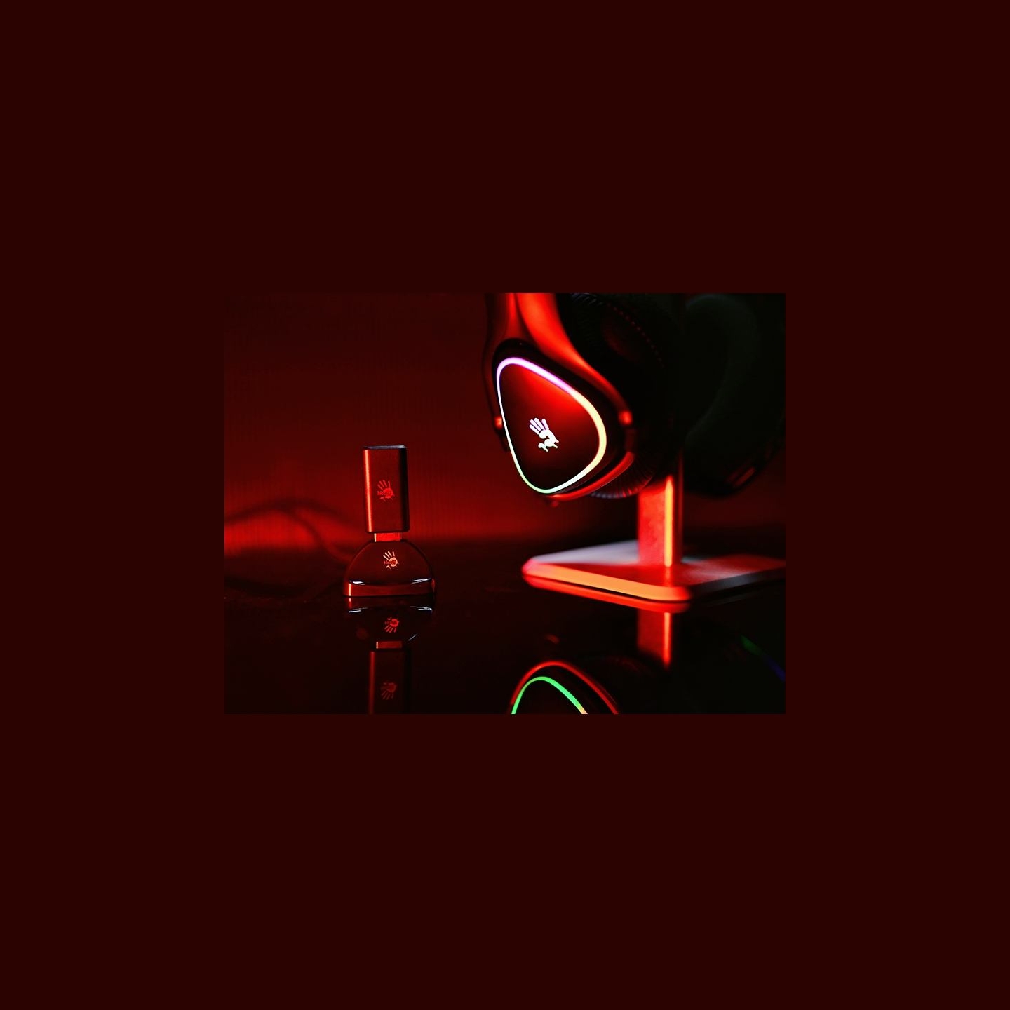 A4Tech 47751 Bloody MR710 RGB Gaming Wireless Headset, Black