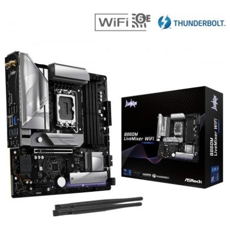 Asrock Motherboard B860M LIVEMIXER WIFI s1 851 4DDR5 mATX
