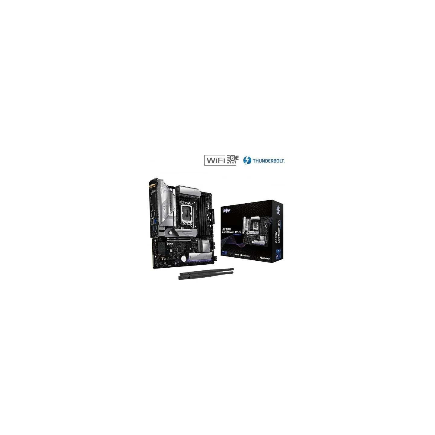 Asrock Motherboard B860M LIVEMIXER WIFI s1 851 4DDR5 mATX