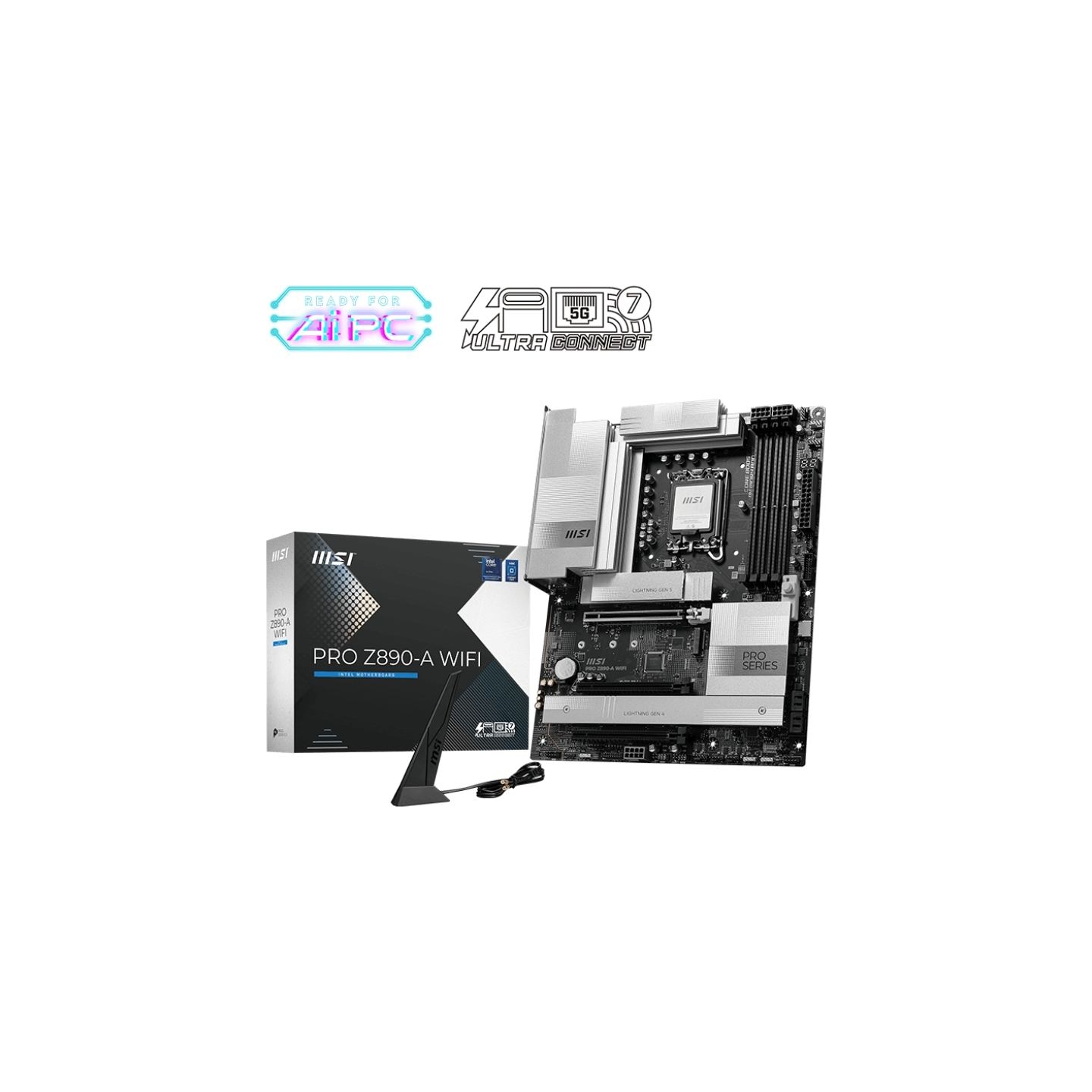 MSI Motherboard PRO Z890-A WIFI s1851 4 DDR5 HDMI/DP ATX