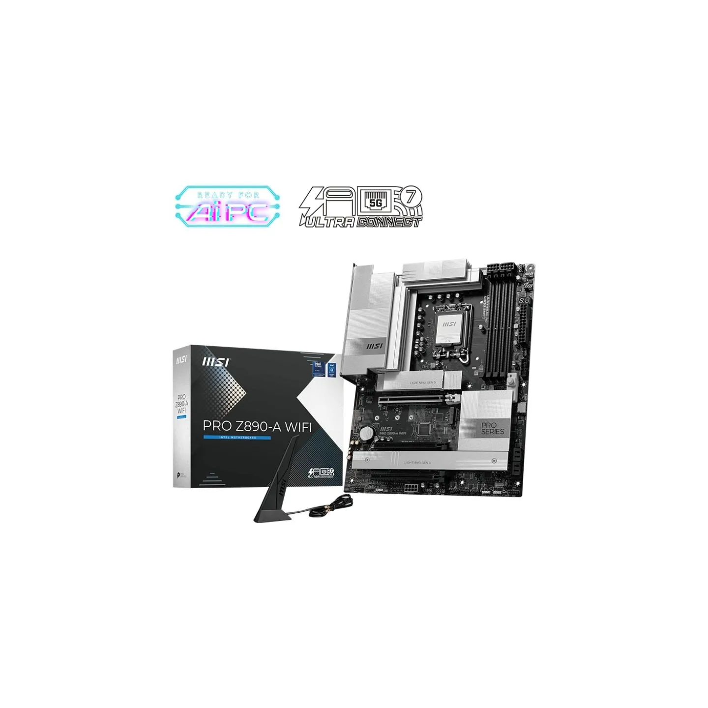 MSI Motherboard PRO Z890-A WIFI s1851 4 DDR5 HDMI/DP ATX