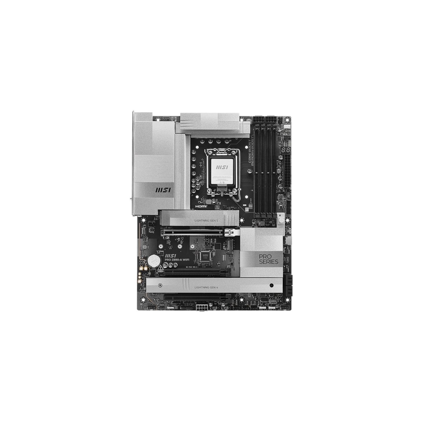 MSI PRO Z890-A WIFI | Processor family Intel | Processor socket LGA1851 | DDR5 UDIMM | Supported hard disk drive interfaces SATA