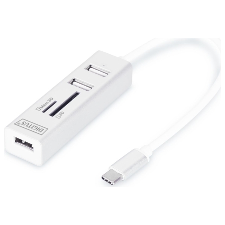 Digitus USB Type-C OTG 3-Port HUB and Card Reader | DA-70243