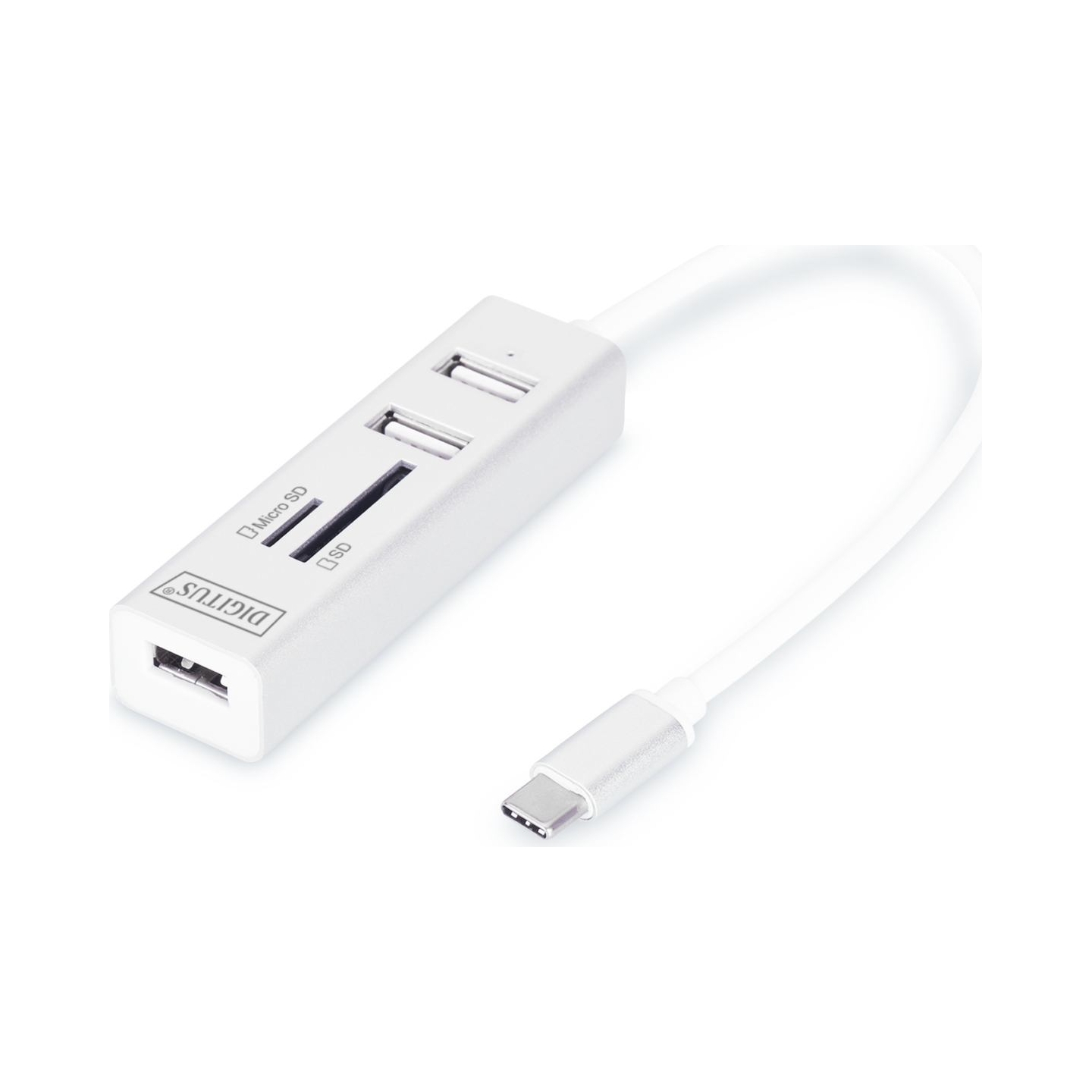 Digitus USB Type-C OTG 3-Port HUB and Card Reader | DA-70243