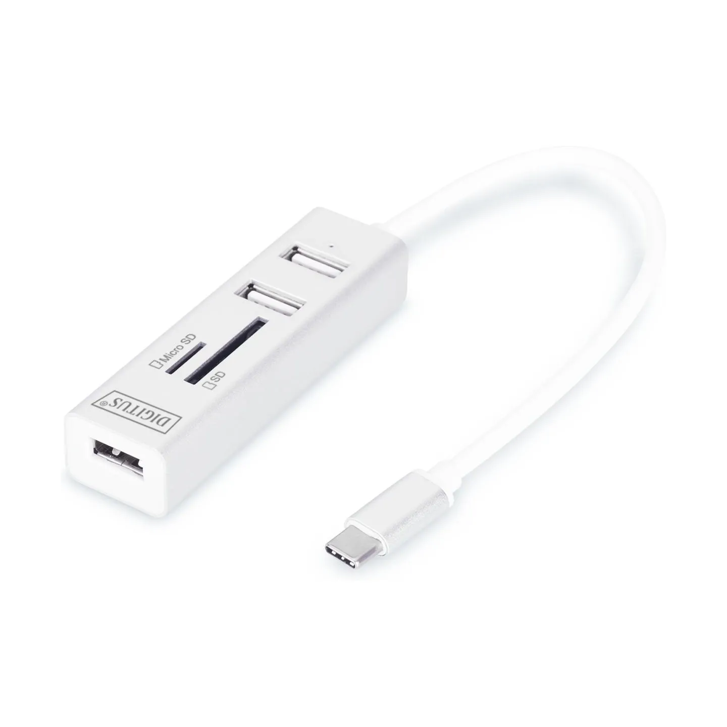 Digitus USB Type-C OTG 3-Port HUB and Card Reader | DA-70243
