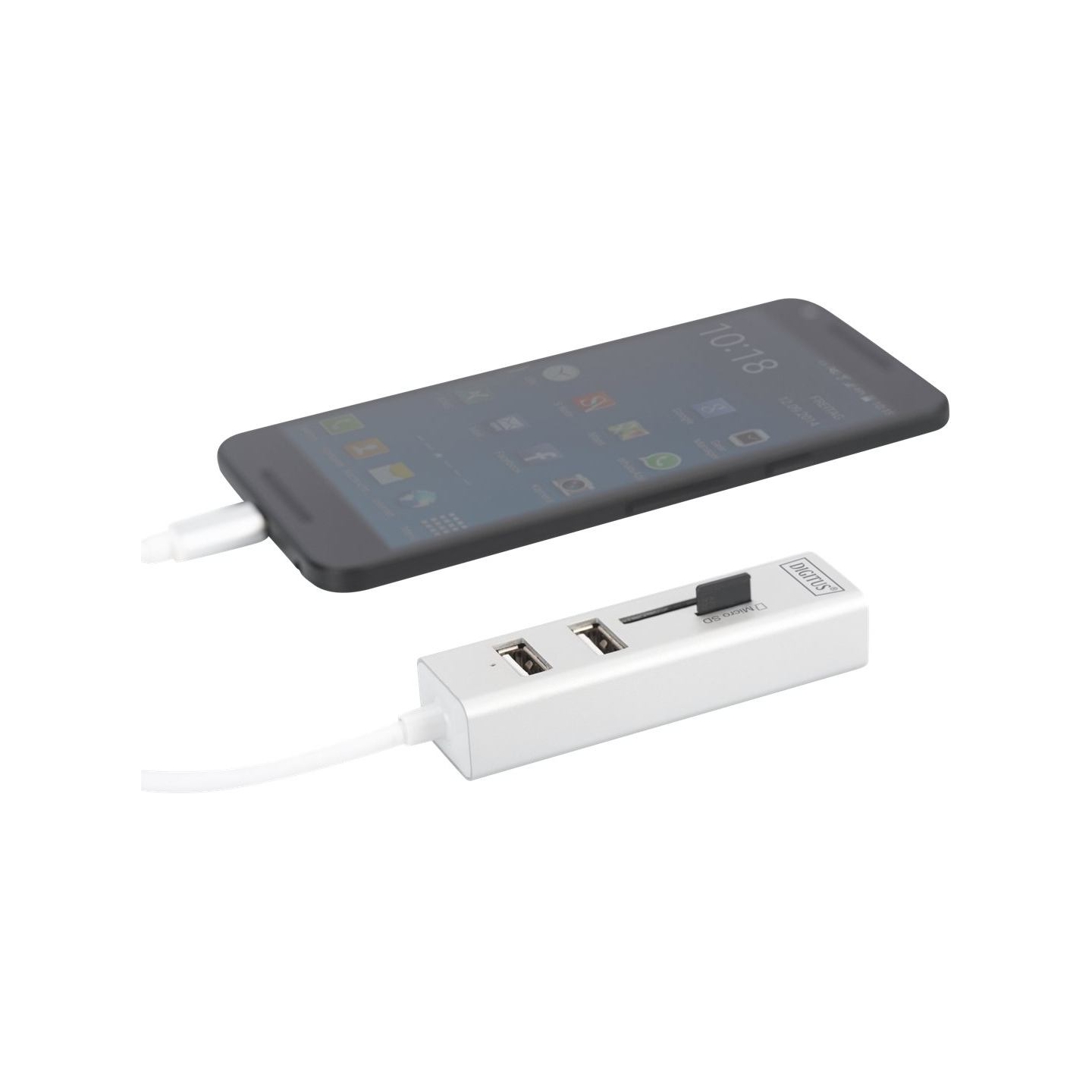 Digitus USB Type-C OTG 3-Port HUB and Card Reader | DA-70243