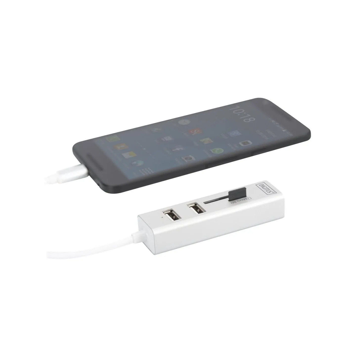 Digitus USB Type-C OTG 3-Port HUB and Card Reader | DA-70243