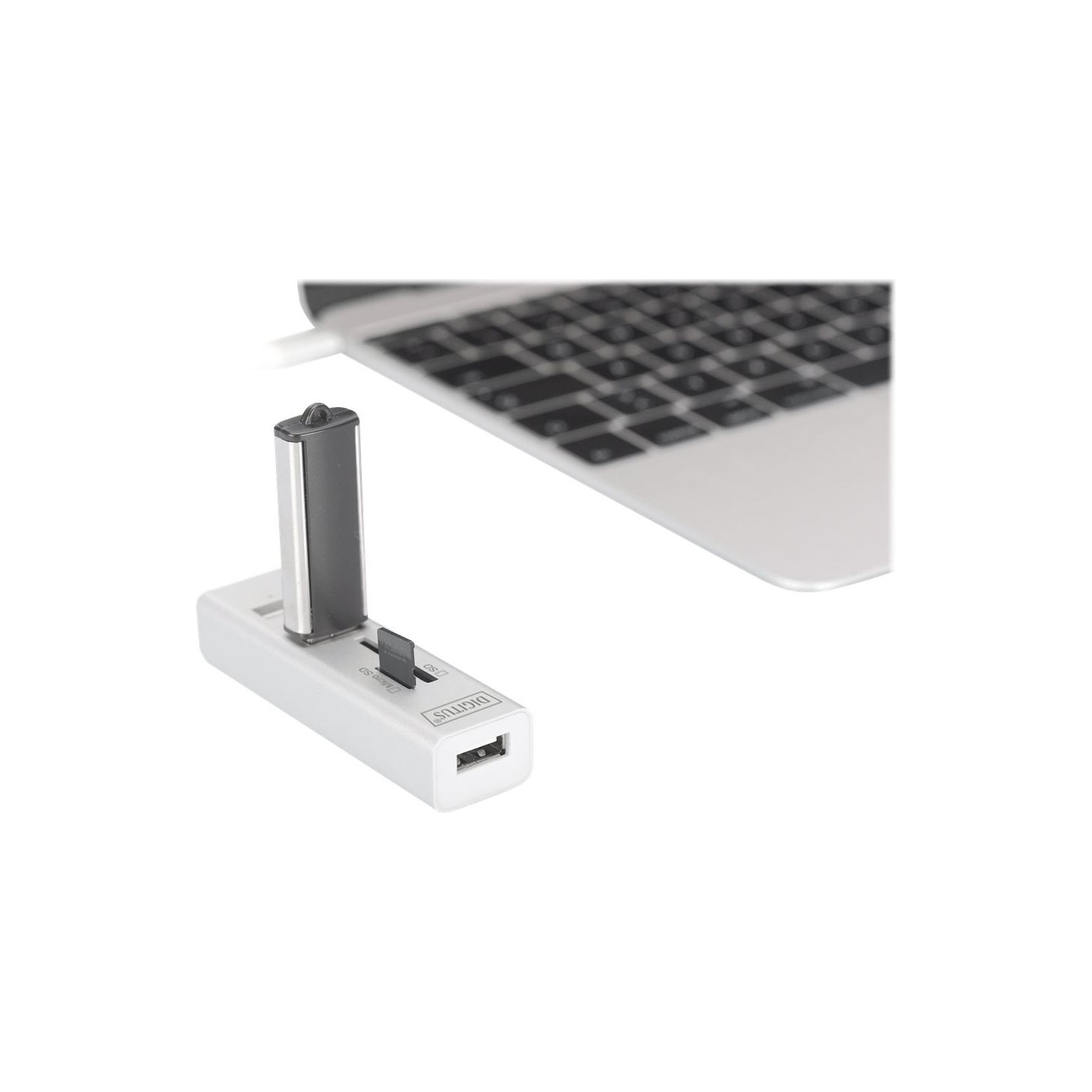 Digitus USB Type-C OTG 3-Port HUB and Card Reader | DA-70243