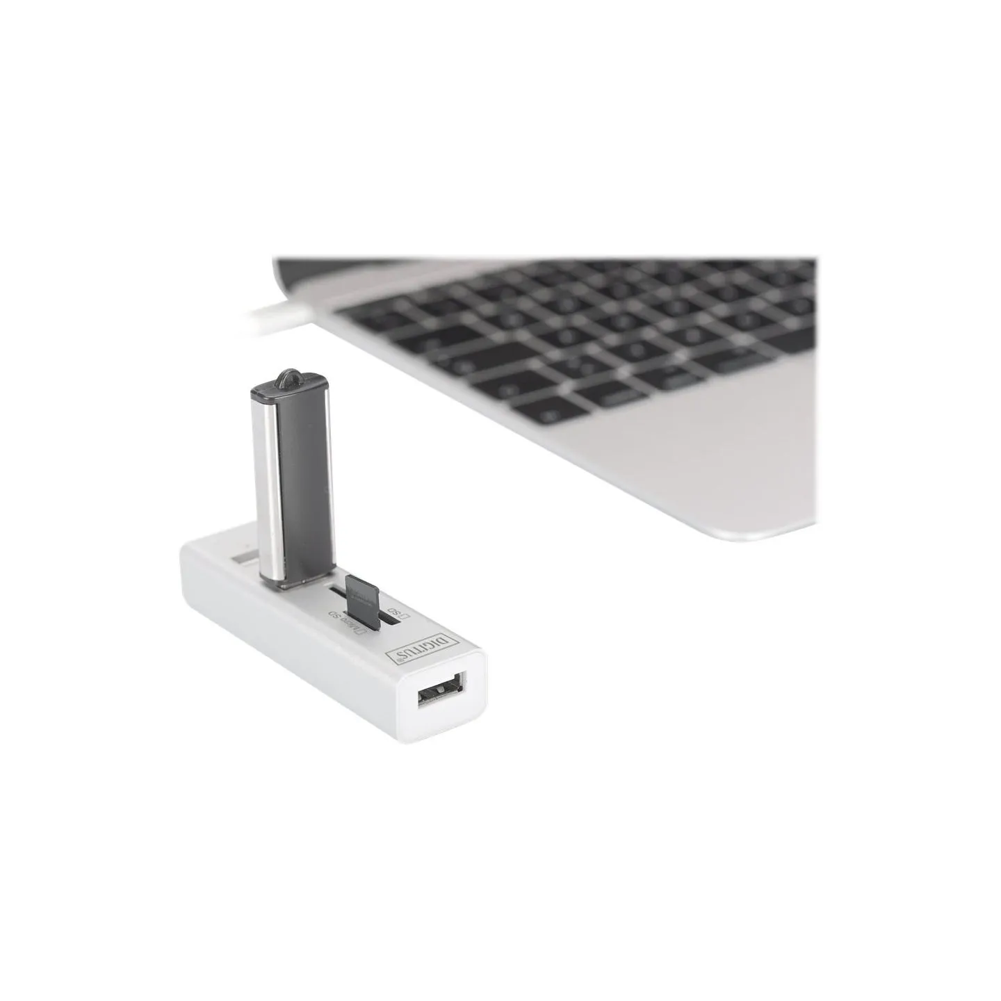 Digitus USB Type-C OTG 3-Port HUB and Card Reader | DA-70243
