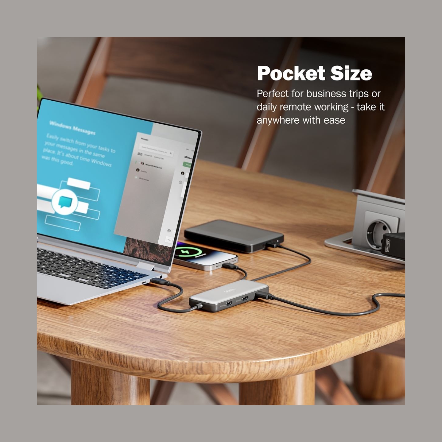 Digitus USB-C docking station, 8-port | DA-70915 | Ethernet LAN (RJ-45) ports 1 | HDMI ports quantity 2