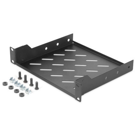 Digitus | 1U fixed shelf | DN-10-TRAY-2-B | Perfect for storage of components which are not 254 mm (10") suitable. Slim design w