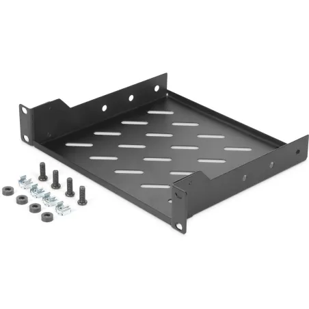 Digitus | 1U fixed shelf | DN-10-TRAY-2-B | Perfect for storage of components which are not 254 mm (10") suitable. Slim design w