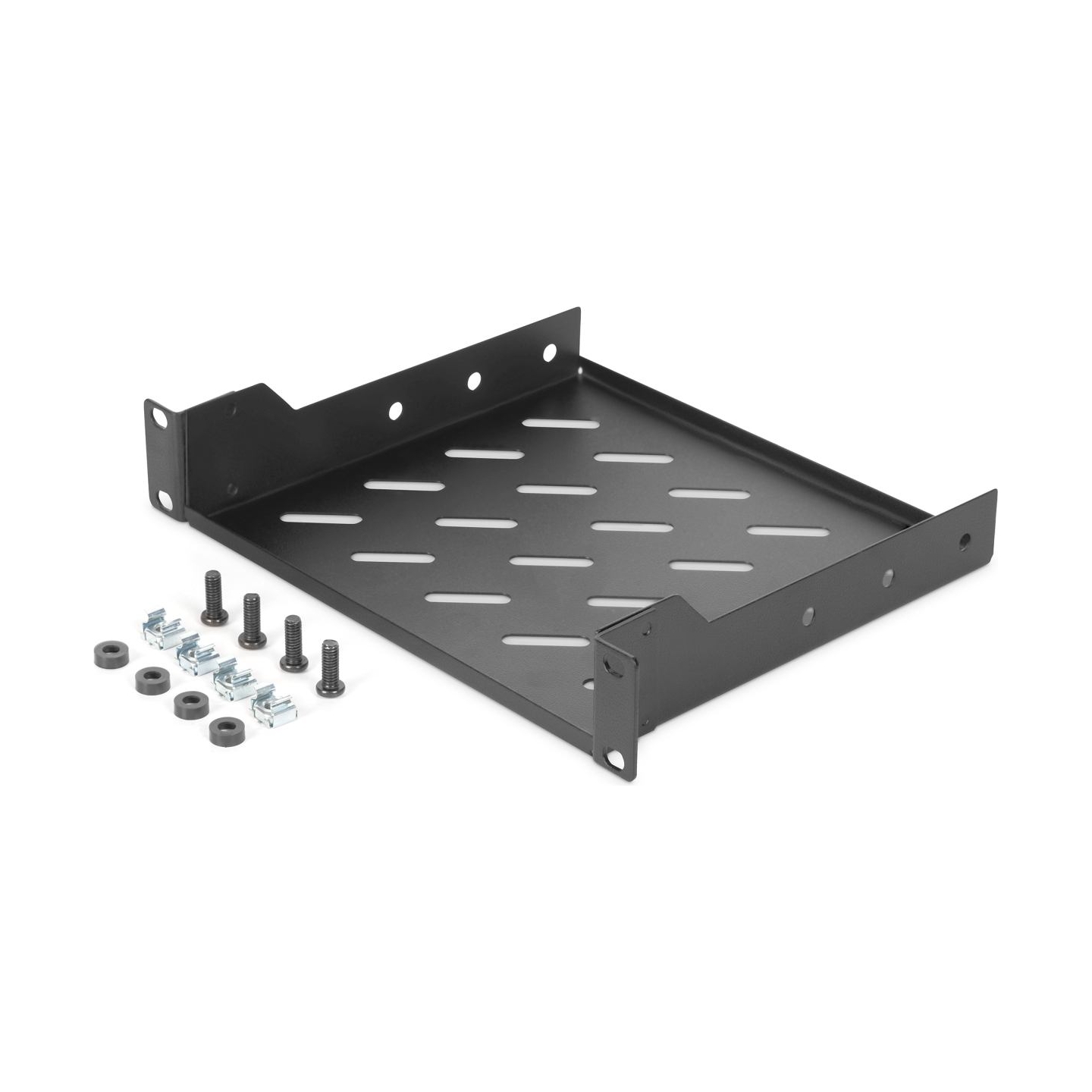 Digitus | 1U fixed shelf | DN-10-TRAY-2-B | Perfect for storage of components which are not 254 mm (10") suitable. Slim design w