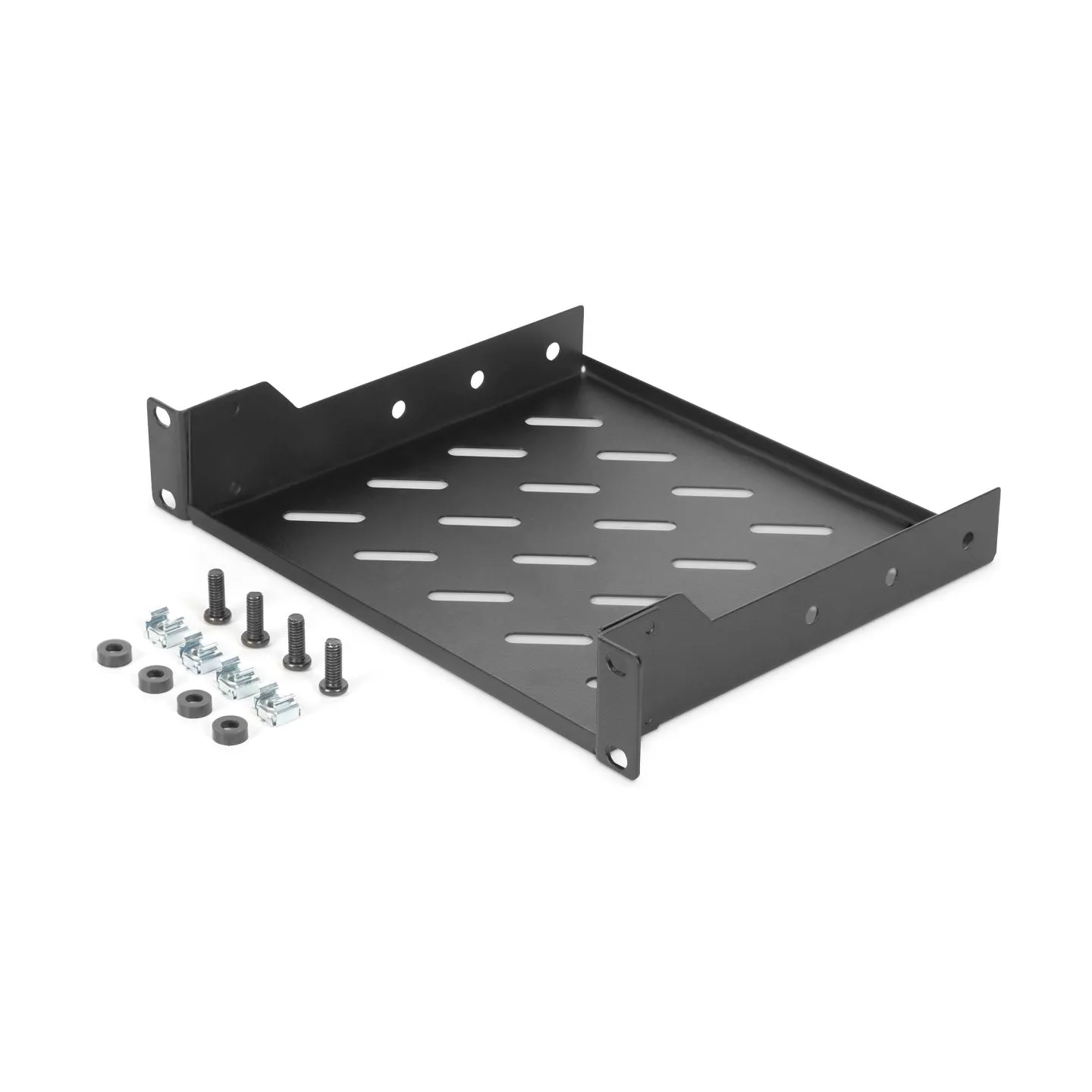 Digitus | 1U fixed shelf | DN-10-TRAY-2-B | Perfect for storage of components which are not 254 mm (10") suitable. Slim design w