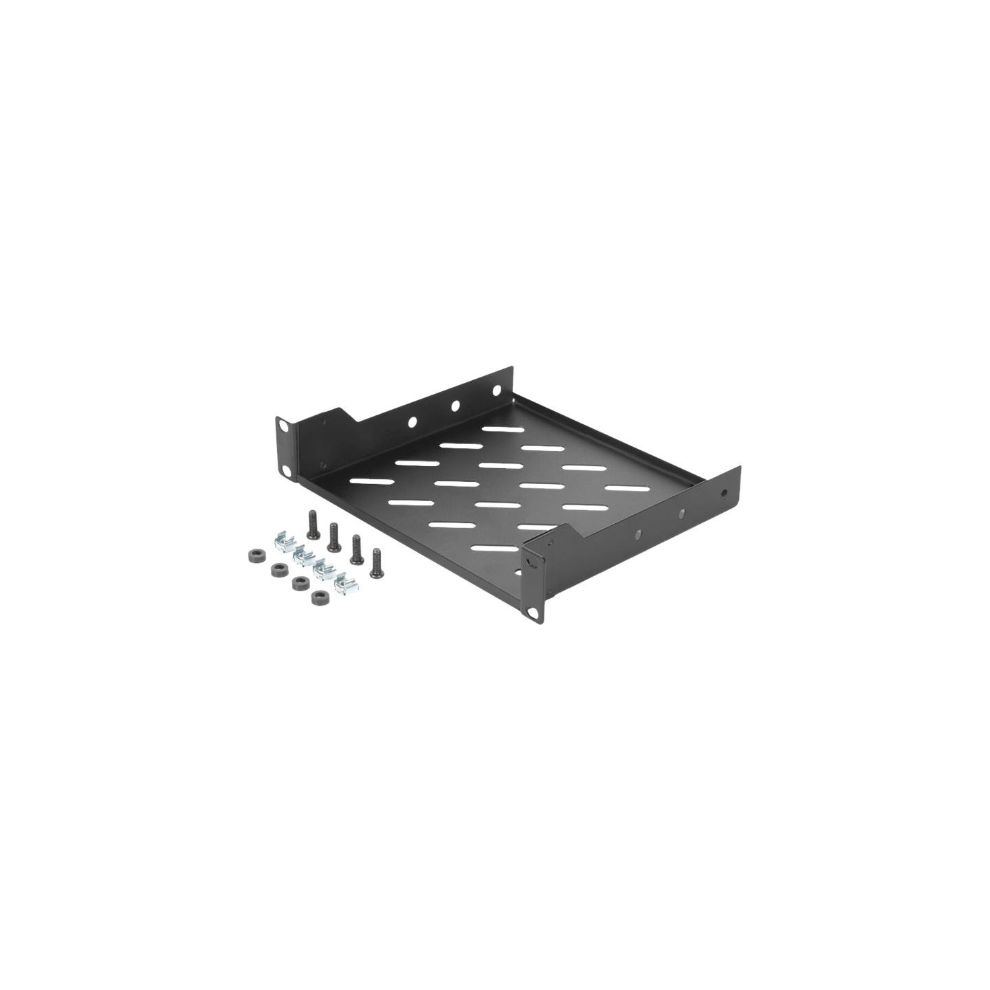 Digitus | 1U fixed shelf | DN-10-TRAY-2-B | Perfect for storage of components which are not 254 mm (10") suitable. Slim design w