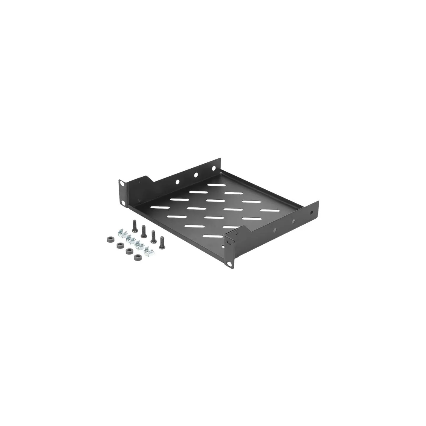 Digitus | 1U fixed shelf | DN-10-TRAY-2-B | Perfect for storage of components which are not 254 mm (10") suitable. Slim design w