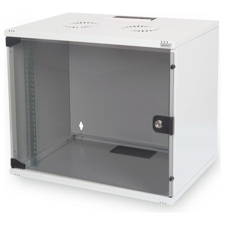 Digitus | 7U wall mounting cabinet | DN-19 07U-S-1 | Safety class rating IP20. Lockable safety-glass door. 200° door opening ang