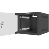Lanberg | Rack cabinet 10" wall-mount 4U/280x310 (flat pack) with glass door | WF10-2304-10B | Black