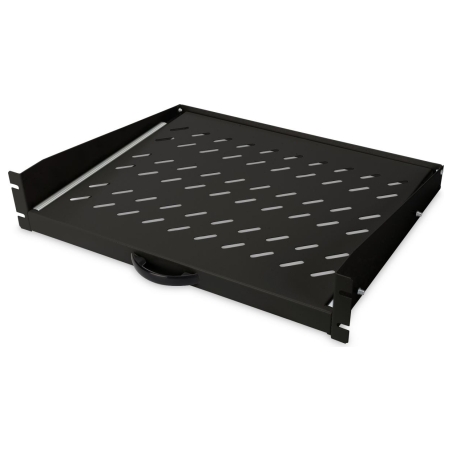 Digitus Extendible Shelf for fixed mounting on front 483 mm (19") profile rails | DN-19-TRAY-2-450-SW
