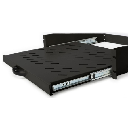 Digitus Extendible Shelf for fixed mounting on front 483 mm (19") profile rails | DN-19-TRAY-2-450-SW
