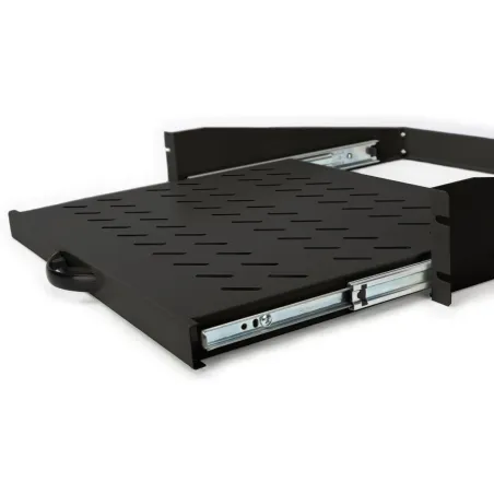 Digitus Extendible Shelf for fixed mounting on front 483 mm (19") profile rails | DN-19-TRAY-2-450-SW