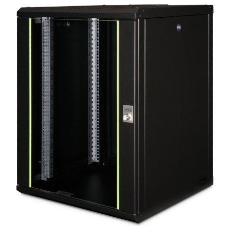 Digitus Wall Mounting Cabinet Unique Series | DN-19 16U-6/6-SW | 82 x 60 x 60 cm | Black