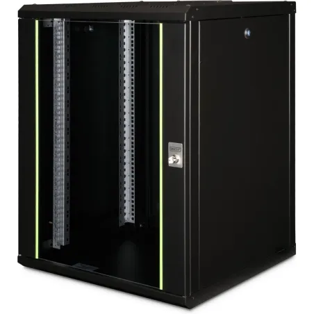 Digitus Wall Mounting Cabinet Unique Series | DN-19 16U-6/6-SW | 82 x 60 x 60 cm | Black
