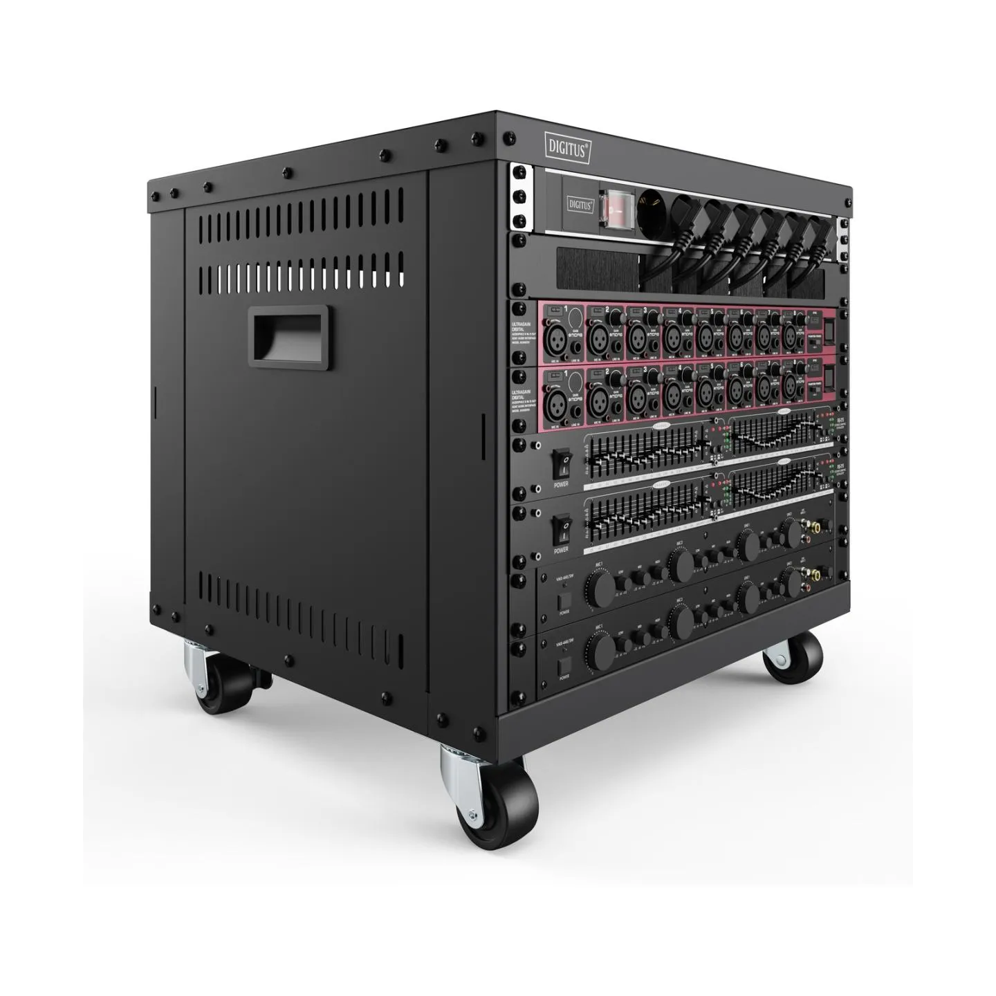 Digitus Universal 19-Inch Equipment Rack with Castors, 8U | DN-48000
