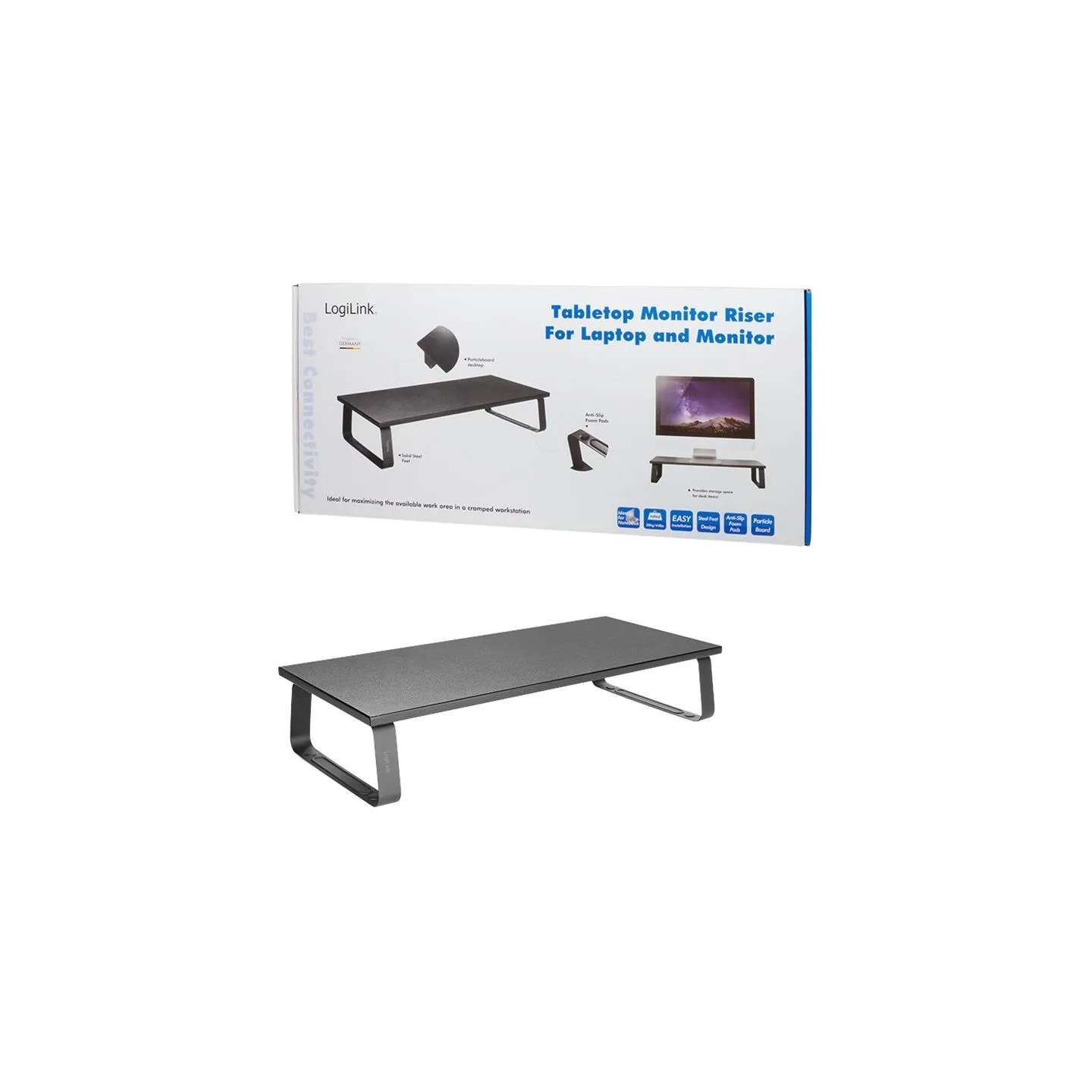 Logilink Tabletop monitor riser max. 20kg