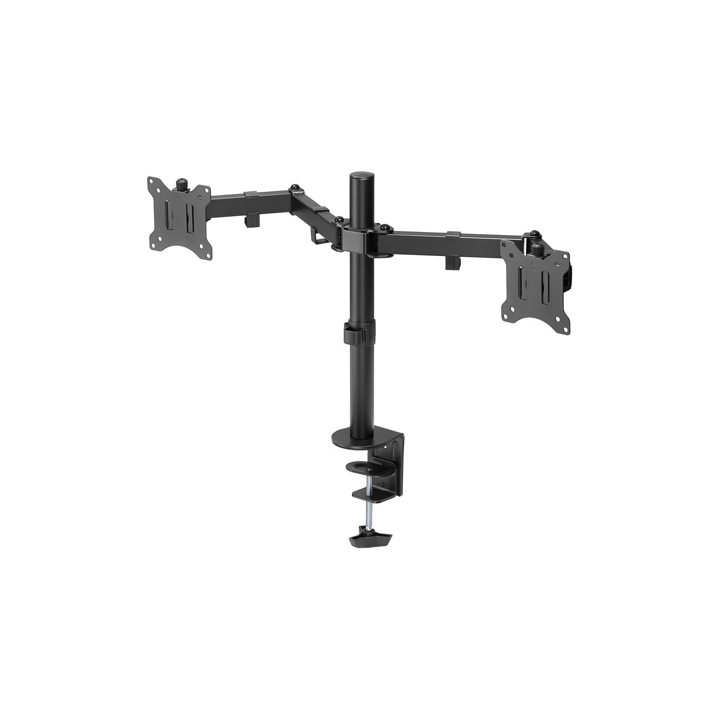 Goobay Dual Monitor Mount Flex | Swivel, Tilt, Rotation | 17-32 " | Maximum weight (capacity) 8 kg | Black