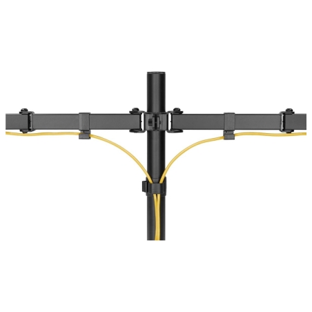 Goobay Dual Monitor Mount Flex | Swivel, Tilt, Rotation | 17-32 " | Maximum weight (capacity) 8 kg | Black