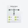 Goobay Dual Monitor Mount Flex | Swivel, Tilt, Rotation | 17-32 " | Maximum weight (capacity) 8 kg | Black