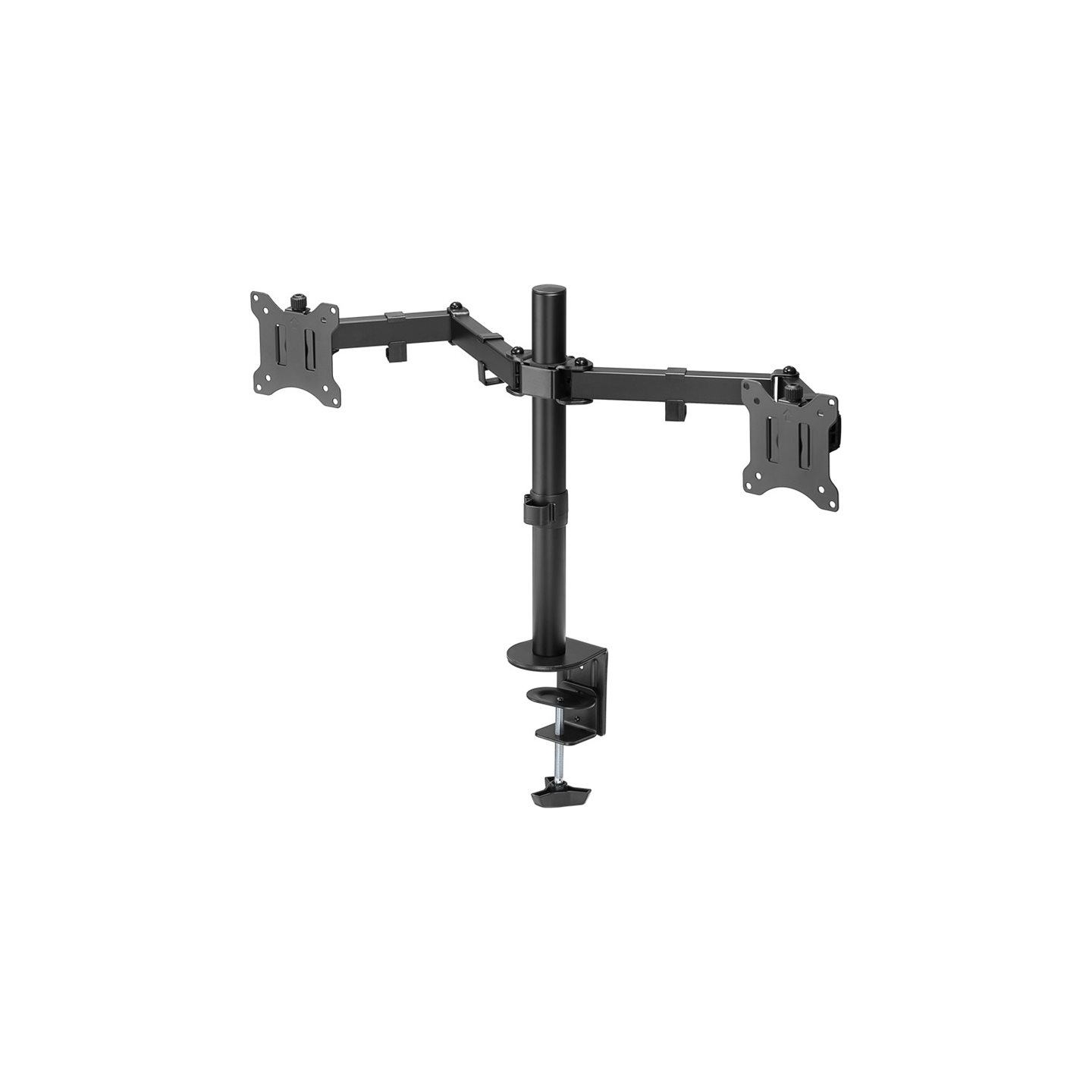 Goobay Dual Monitor Mount Flex | Swivel, Tilt, Rotation | 17-32 " | Maximum weight (capacity) 8 kg | Black