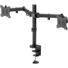 Goobay Dual Monitor Mount Flex | Swivel, Tilt, Rotation | 17-32 " | Maximum weight (capacity) 8 kg | Black