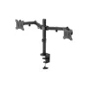 Goobay Dual Monitor Mount Flex | Swivel, Tilt, Rotation | 17-32 " | Maximum weight (capacity) 8 kg | Black