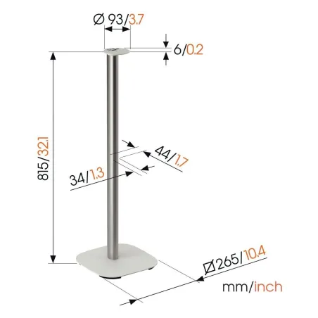 Vogels Floor stand | SFS 4113 Sonos speaker stand for Era 100 | Maximum weight (capacity) 2 kg | White