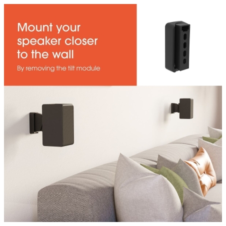 Vogels Wall mount | SWM 3021 Universal Speaker Wall Mount | Tilt, rotate | Maximum weight (capacity) 5 kg | Black