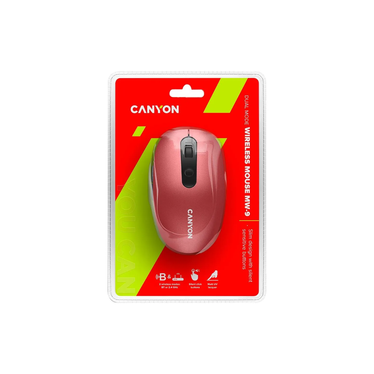 Canyon mouse MW-9 Dual-mode Wireless Red