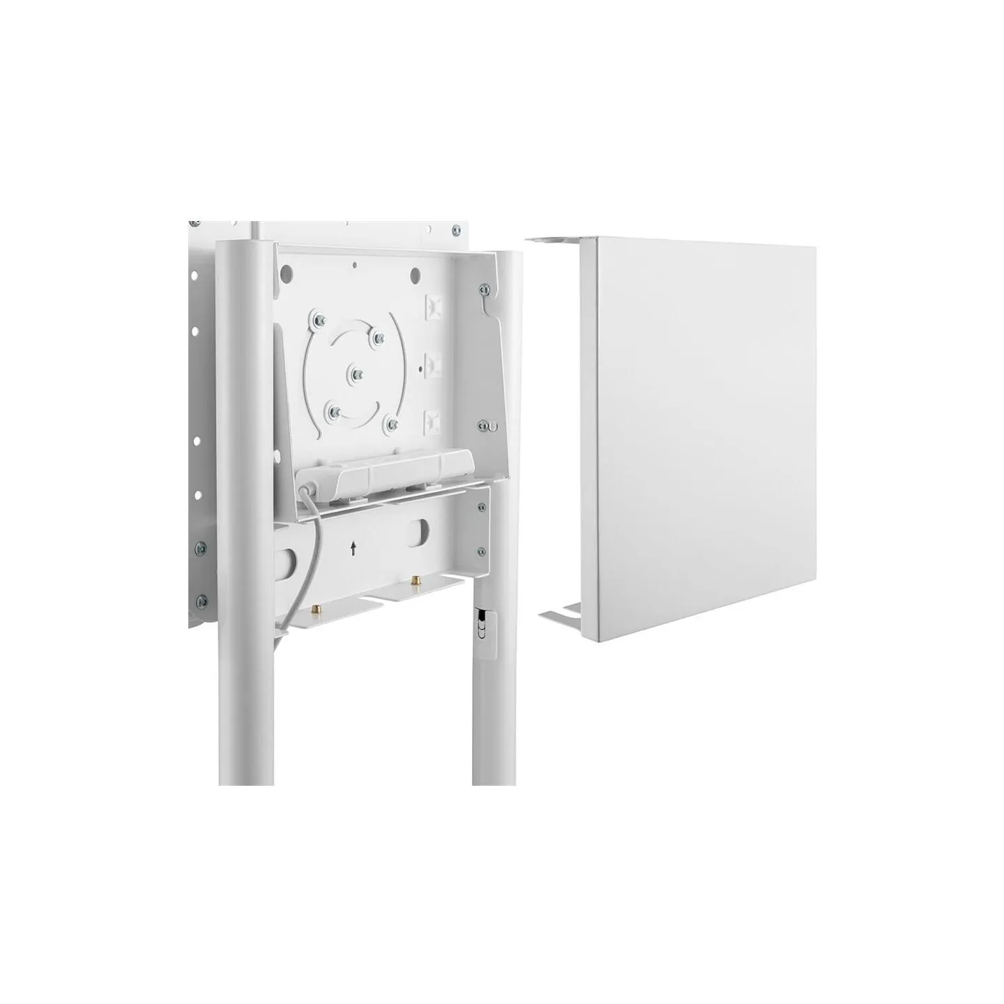 Neomounts NEWSTAR MOBILE FLAT SCREEN FLOOR STAND (HEIGHT: 160 CM) 37-70" WHITE