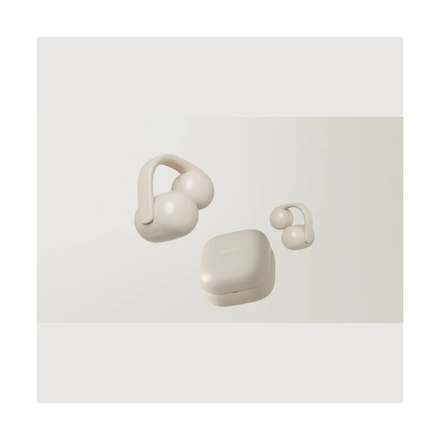 Sony | Earbuds | LinkBuds WF-LC900 Clip | Bluetooth | Open-Ear | Greige | Wireless