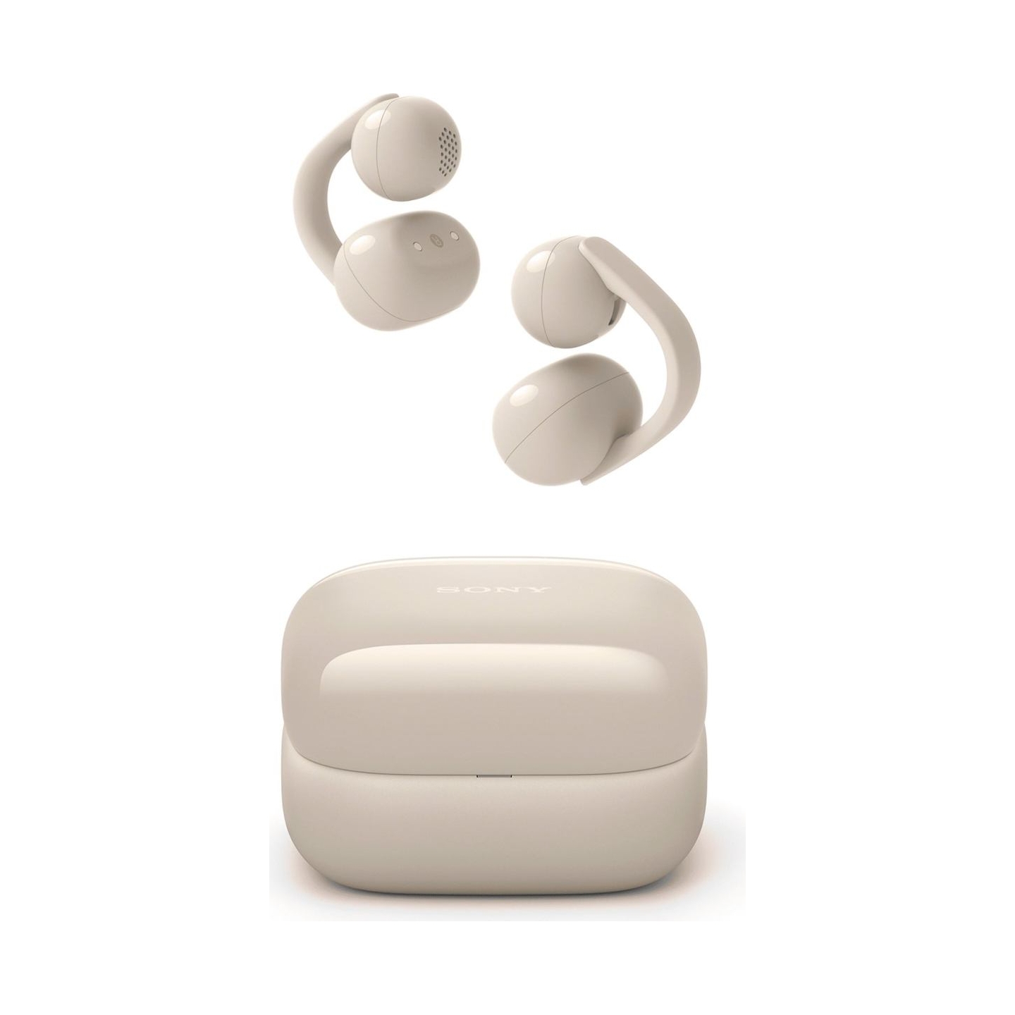 Sony | Earbuds | LinkBuds WF-LC900 Clip | Bluetooth | Open-Ear | Greige | Wireless