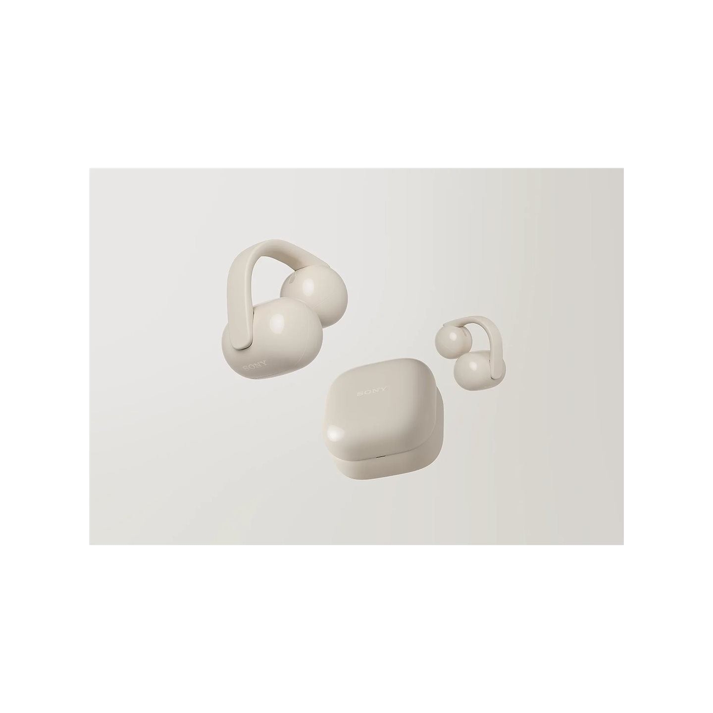 Sony | Earbuds | LinkBuds WF-LC900 Clip | Bluetooth | Open-Ear | Greige | Wireless