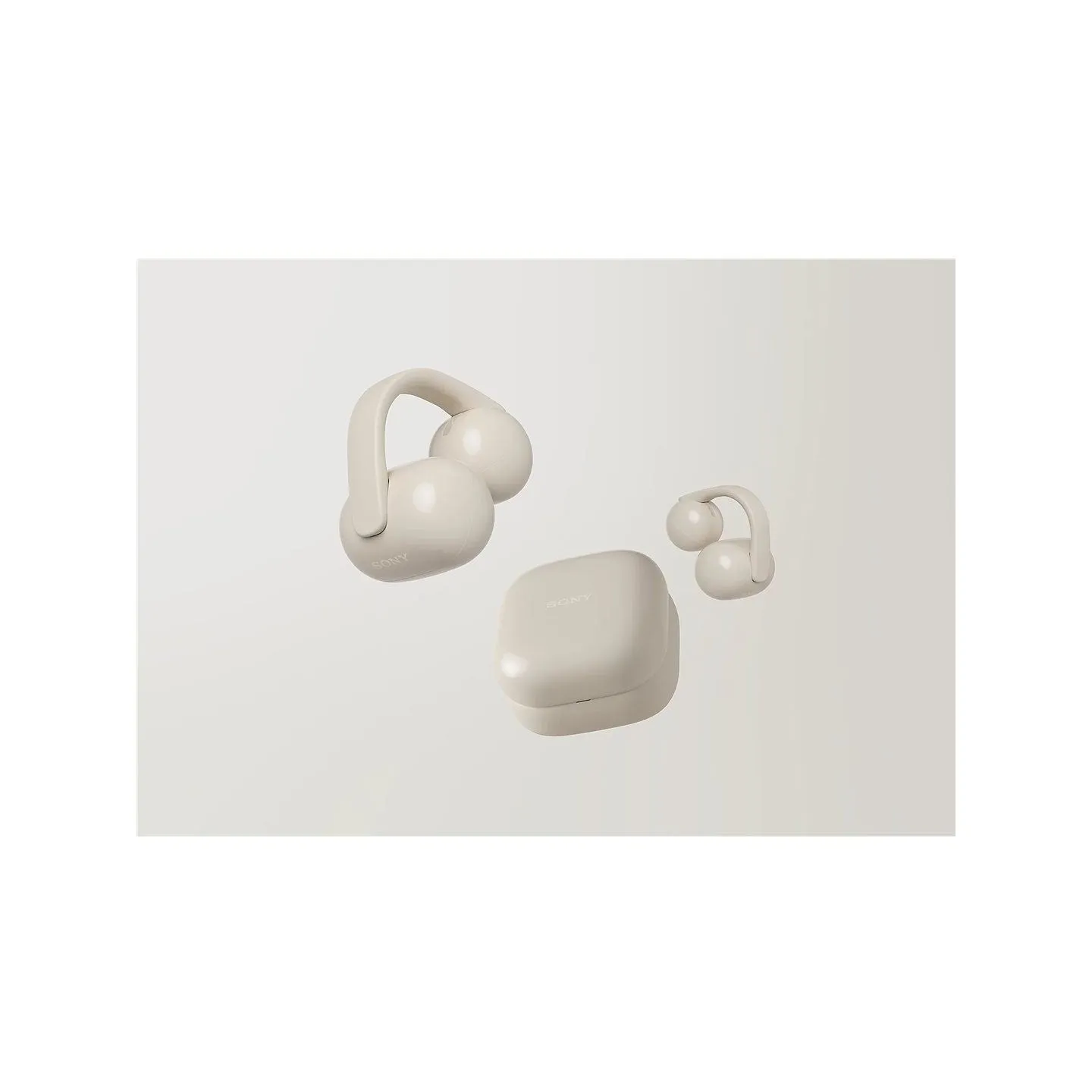 Sony | Earbuds | LinkBuds WF-LC900 Clip | Bluetooth | Open-Ear | Greige | Wireless