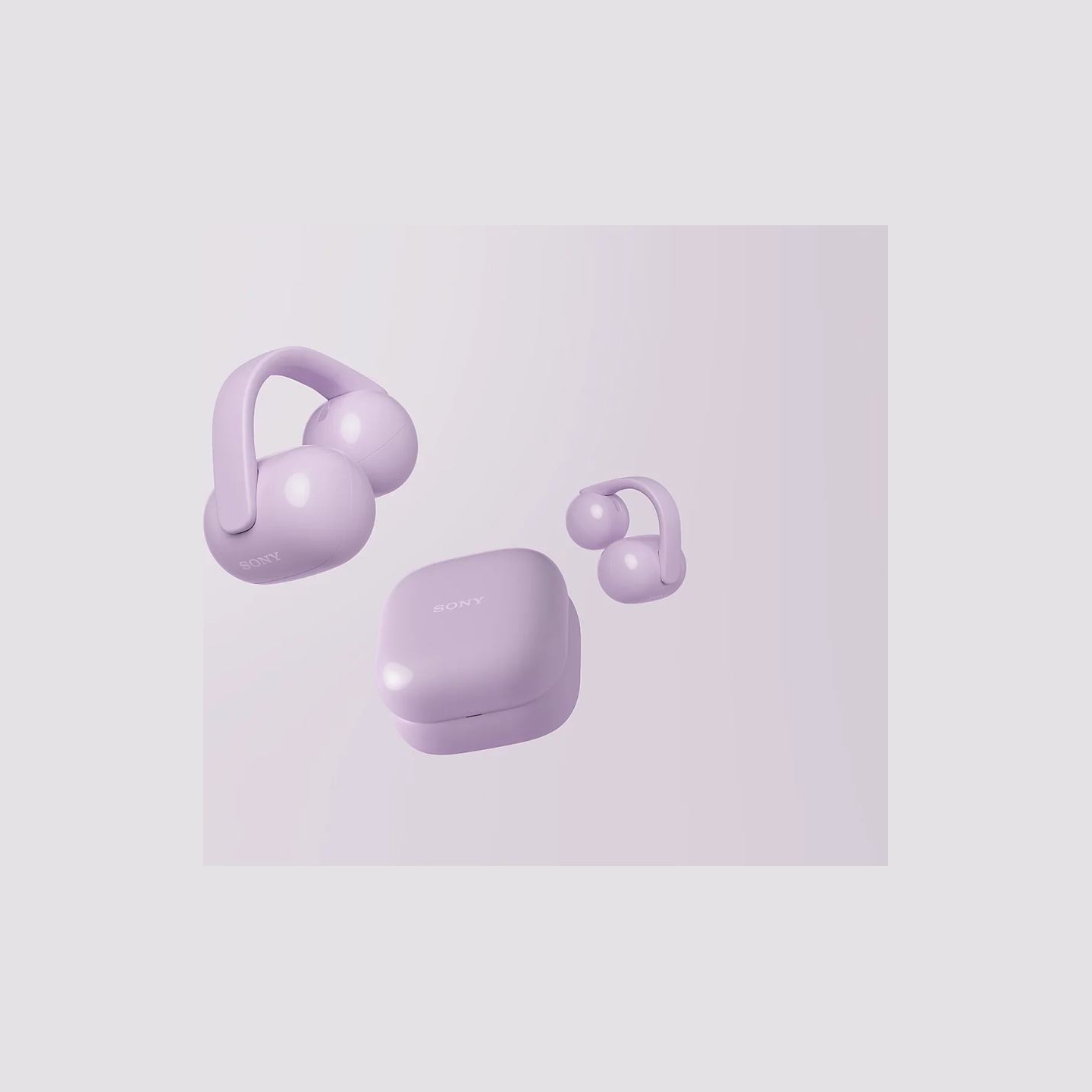 Sony | Earbuds | LinkBuds WF-LC900 Clip | Bluetooth | Open-Ear | Lavender | Wireless