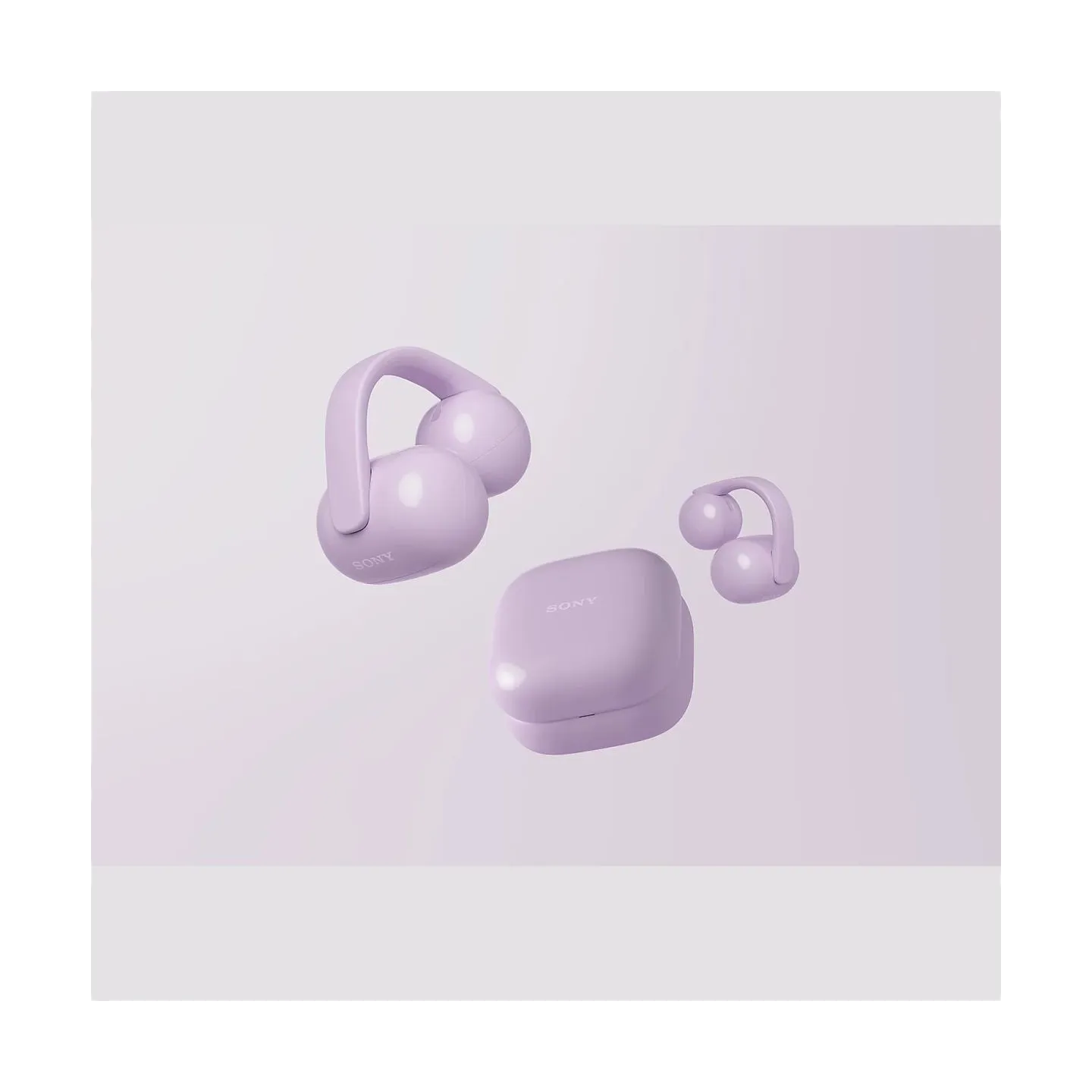 Sony | Earbuds | LinkBuds WF-LC900 Clip | Bluetooth | Open-Ear | Lavender | Wireless