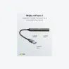 Goobay Slim 4-Port USB Hub, USB-A to USB-A, 5 Gbit/s | 74456