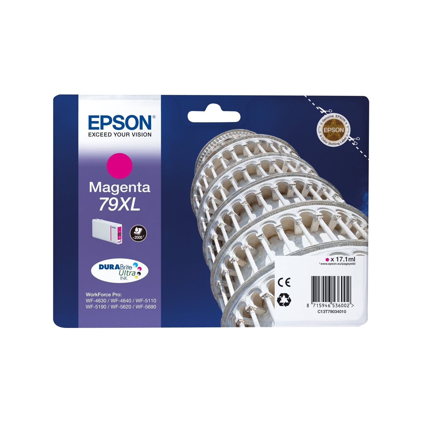 Epson 79XL | C13T79034010 | Inkjet cartridge | Magenta