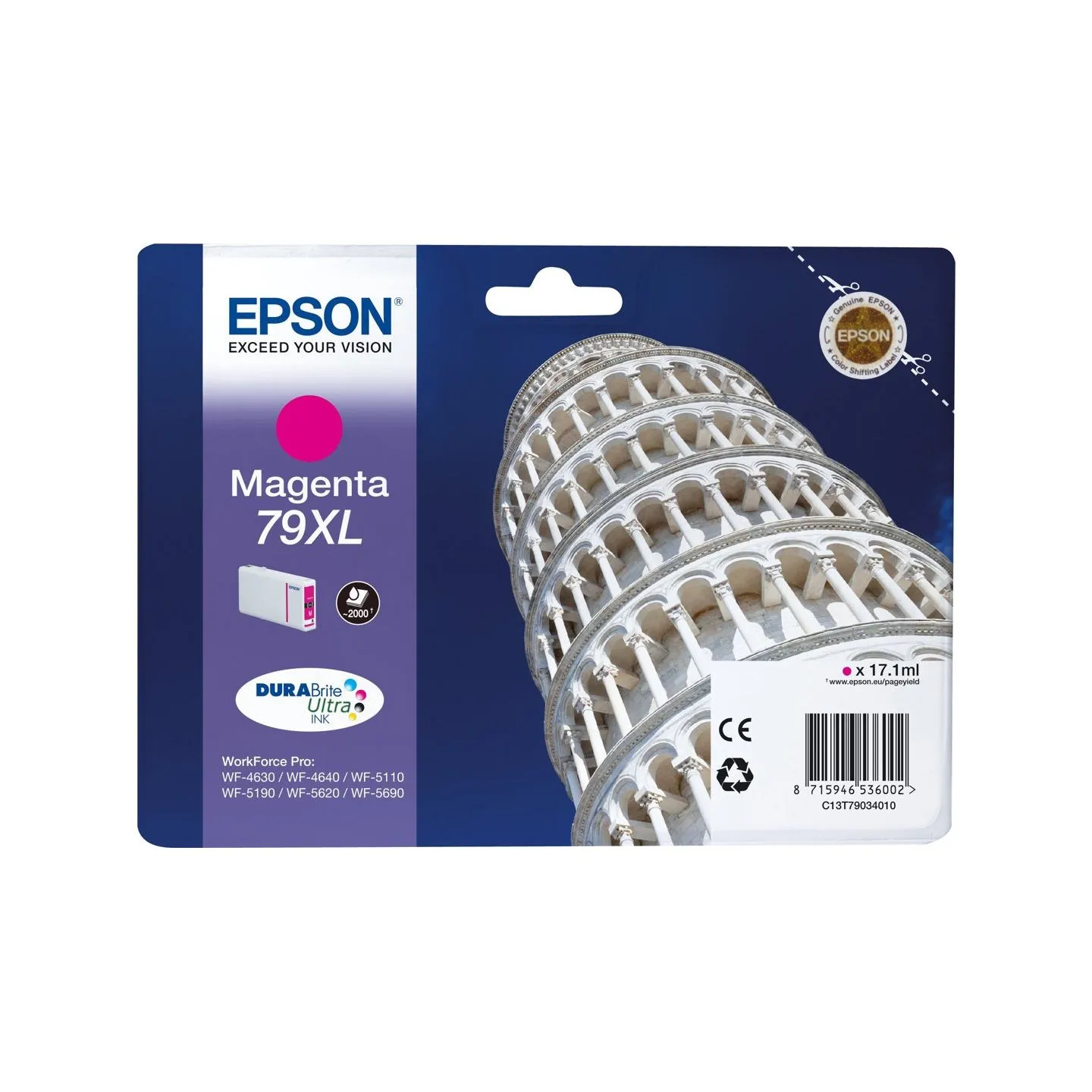 Epson 79XL | C13T79034010 | Inkjet cartridge | Magenta