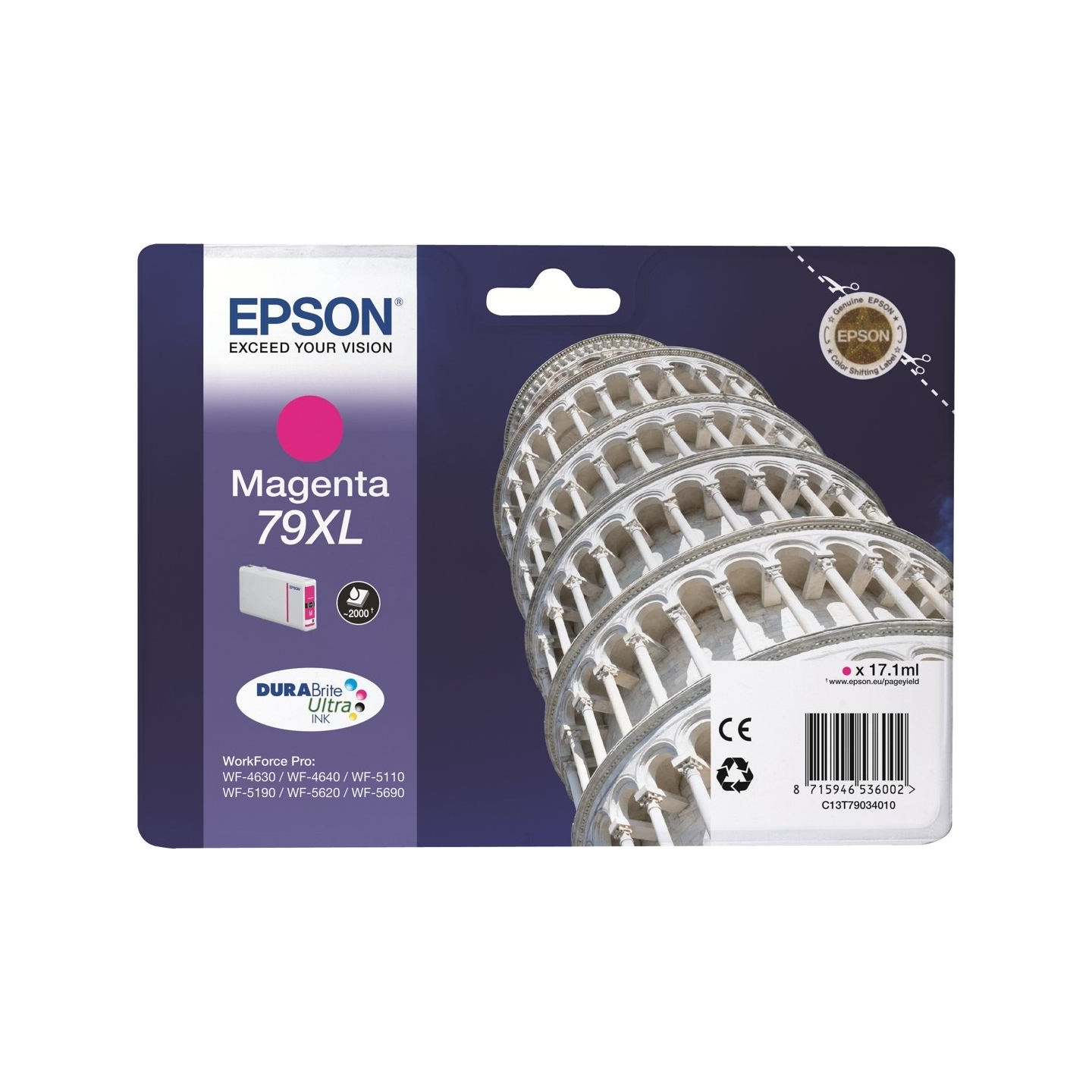 Epson 79XL | C13T79034010 | Inkjet cartridge | Magenta