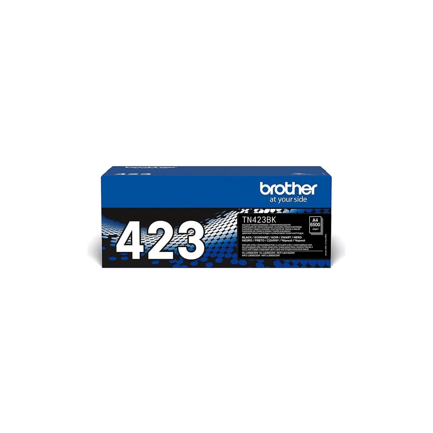 Brother TN-423BK BLACK HIGH YIELD TONER, 6,500P